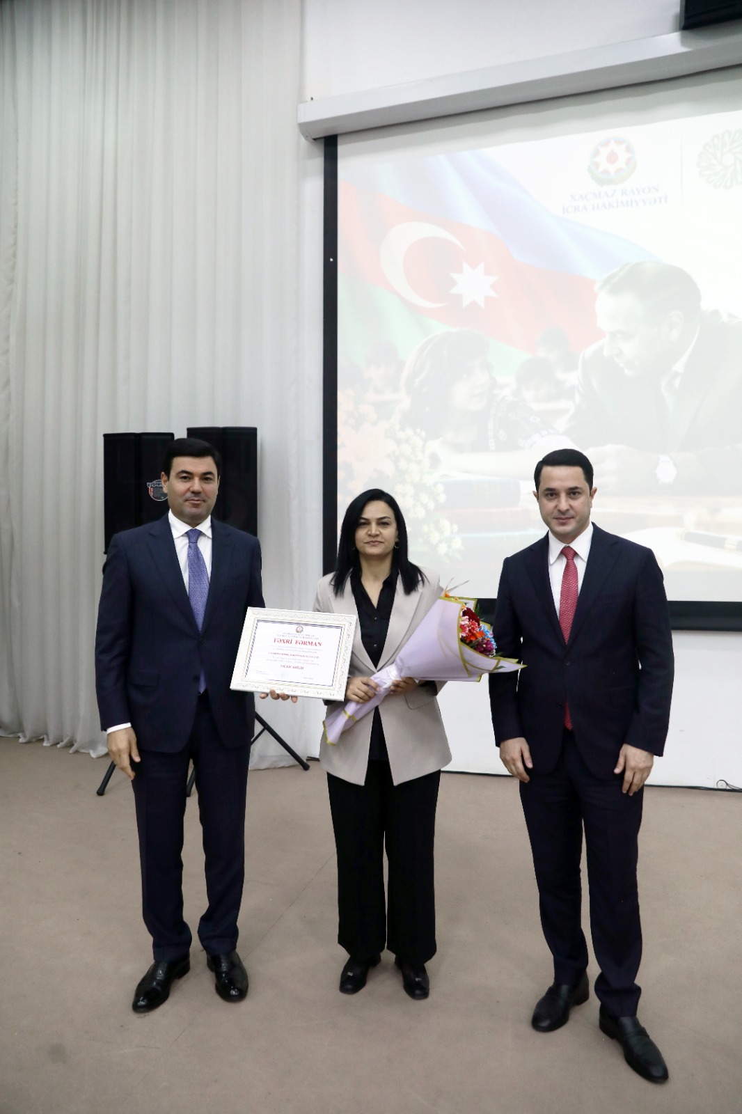 Xaçmazda 5 Oktyabr – Beynəlxalq Müəllimlər Gününə həsr olunmuş tədbir keçirilib (FOTO)