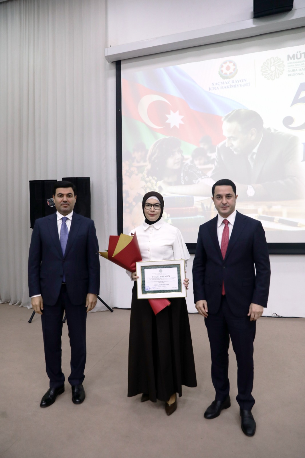 Xaçmazda 5 Oktyabr – Beynəlxalq Müəllimlər Gününə həsr olunmuş tədbir keçirilib (FOTO)