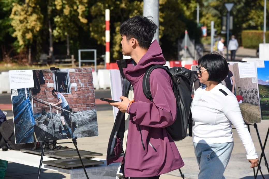Cenevrədə Ermənistanın Azərbaycana qarşı mina müharibəsinə dair fotosərgi açılıb (FOTO)