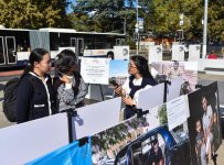 Cenevrədə Ermənistanın Azərbaycana qarşı mina müharibəsinə dair fotosərgi açılıb (FOTO)