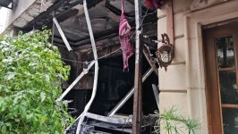 Bakıda restoranda yanğın olub (FOTO/VİDEO)