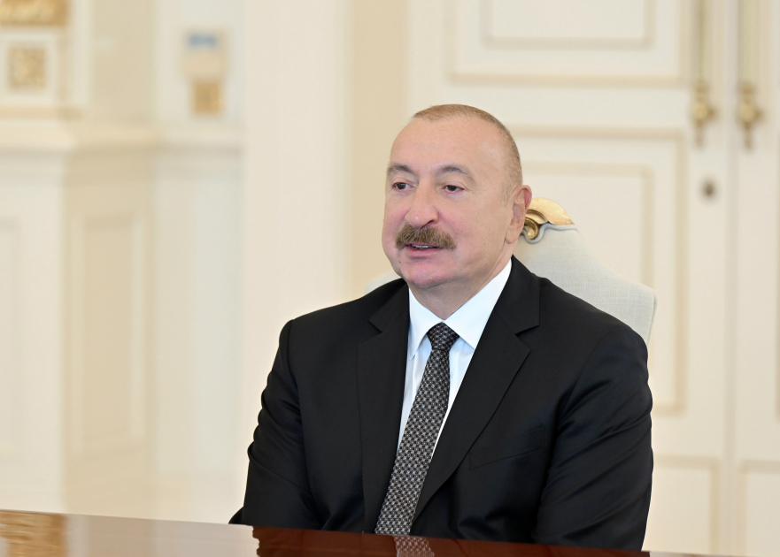 Prezident İlham Əliyev Böyük Britaniyanın ticarət üzrə dövlət nazirini qəbul edib (FOTO)
