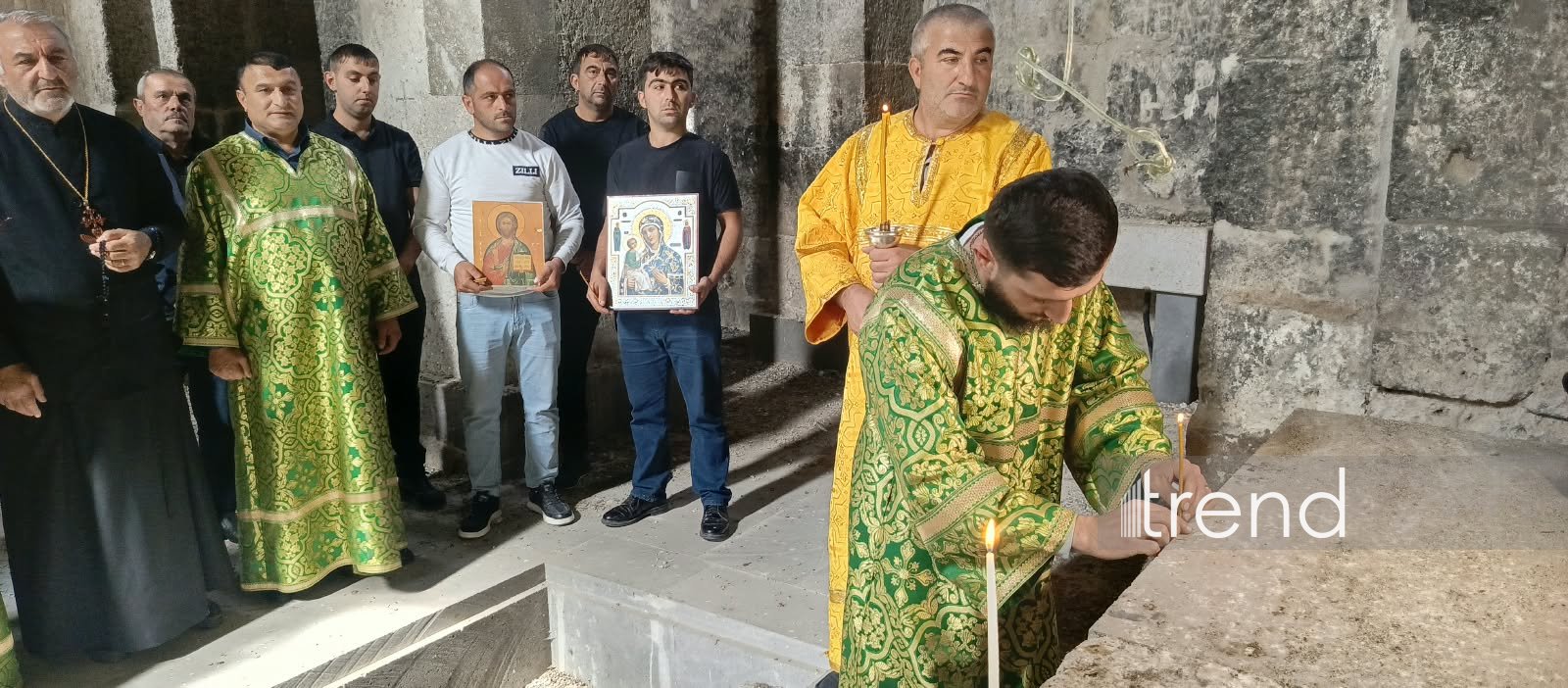 Alban-Udi dini icmasının nümayəndələri Laçında Ağoğlan Monastrını ziyarət ediblər (FOTO)