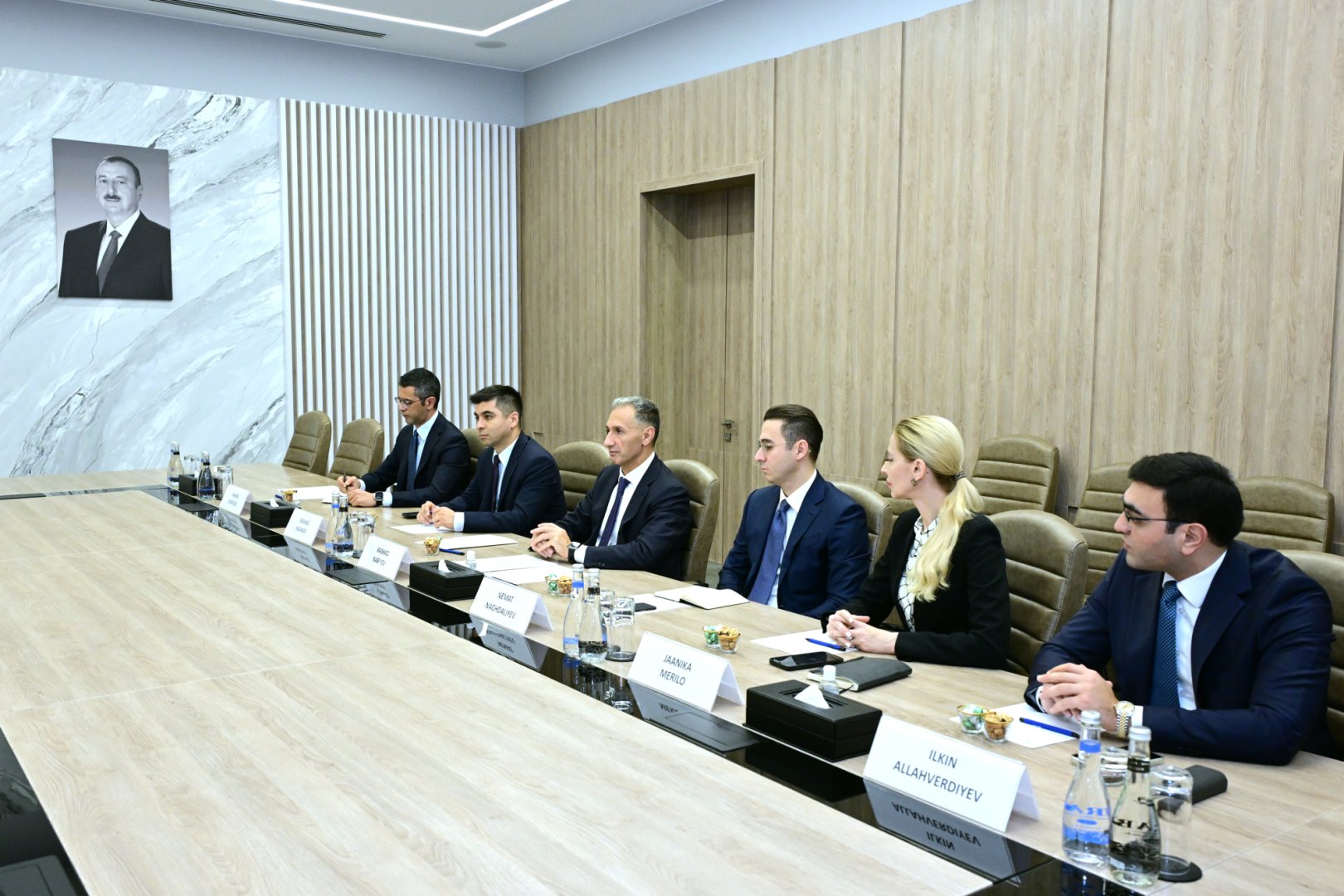 Rəşad Nəbiyev Estoniya Parlamentinin Xarici Əlaqələr Komitəsinin sədri ilə görüşüb (FOTO)