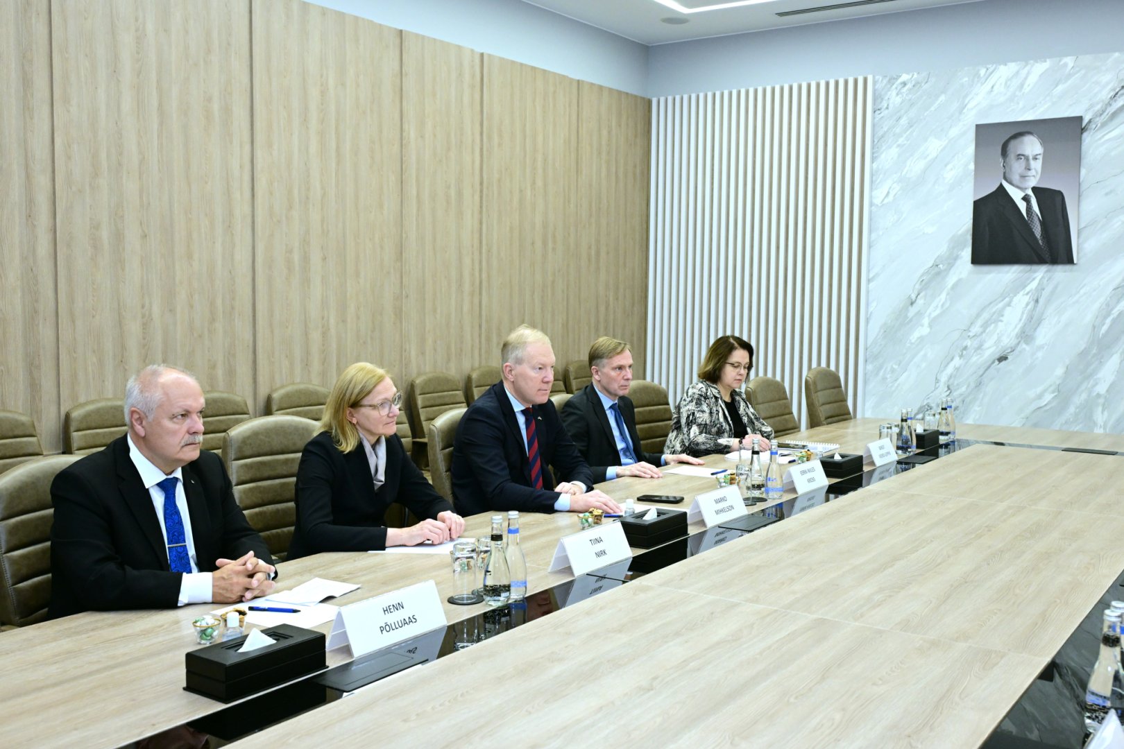 Rəşad Nəbiyev Estoniya Parlamentinin Xarici Əlaqələr Komitəsinin sədri ilə görüşüb (FOTO)