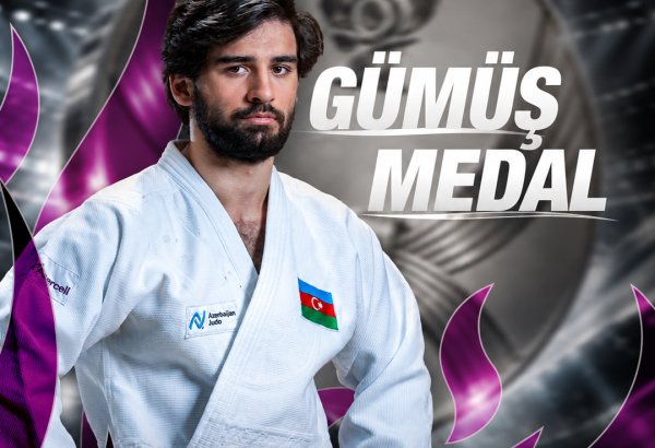 Azərbaycan cüdoçusu dünya çempionatında gümüş medal qazanıb (YENİLƏNİB) (FOTO)
