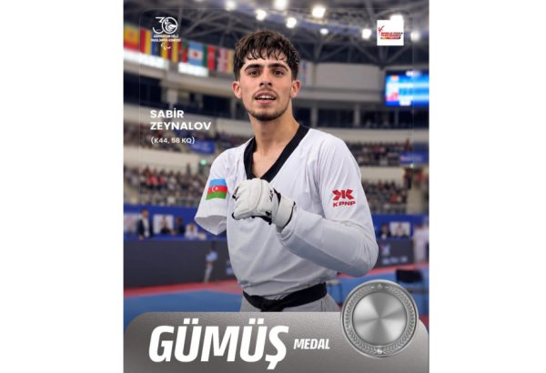 Azərbaycan parataekvondoçusu Paris Qran-Prisində gümüş medal qazanıb