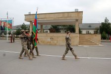 Hərbi vəzifəlilərlə növbəti təlim toplanışı başlayıb (FOTO)