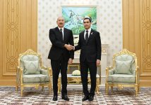 Türkmənbaşı şəhərində Prezident İlham Əliyevin Türkmənistan Prezidenti ilə görüşü olub (FOTO)
