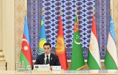 Prezident İlham Əliyev Türkmənbaşıda Azərbaycan və Mərkəzi Asiya Dövlət başçılarının 8-ci Məşvərət görüşündə iştirak edir (FOTO)
