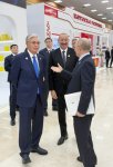 Prezident İlham Əliyev Türkmənbaşıda MDB-nin iştirakçı ölkələrinin milli stendləri ilə tanış olub (FOTO)