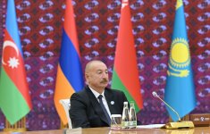 Prezident İlham Əliyev MDB Dövlət Başçıları Şurasının məhdud tərkibdə iclasında iştirak edir (FOTO)