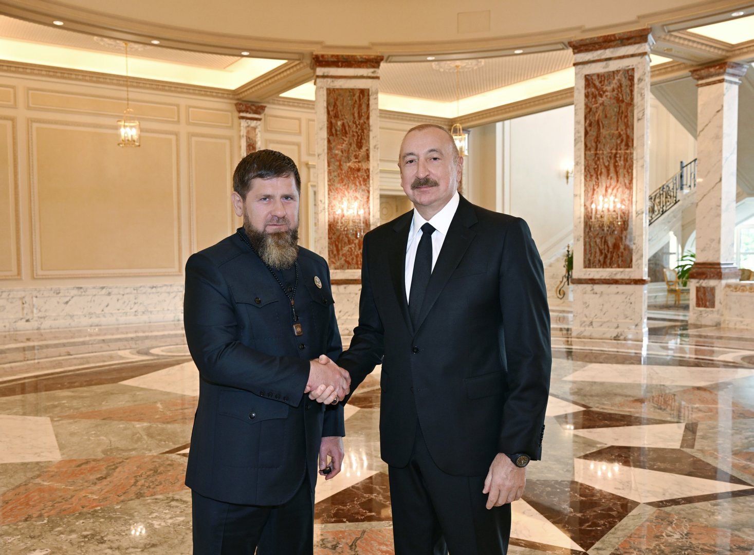 Prezident İlham Əliyev Rusiyanın Çeçenistan Respublikasının başçısını qəbul edib (FOTO)