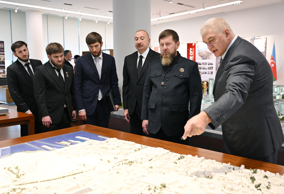 Prezident İlham Əliyev və Rusiyanın Çeçenistan Respublikasının başçısı “Bakı Ağ Şəhər”də olublar (FOTO)