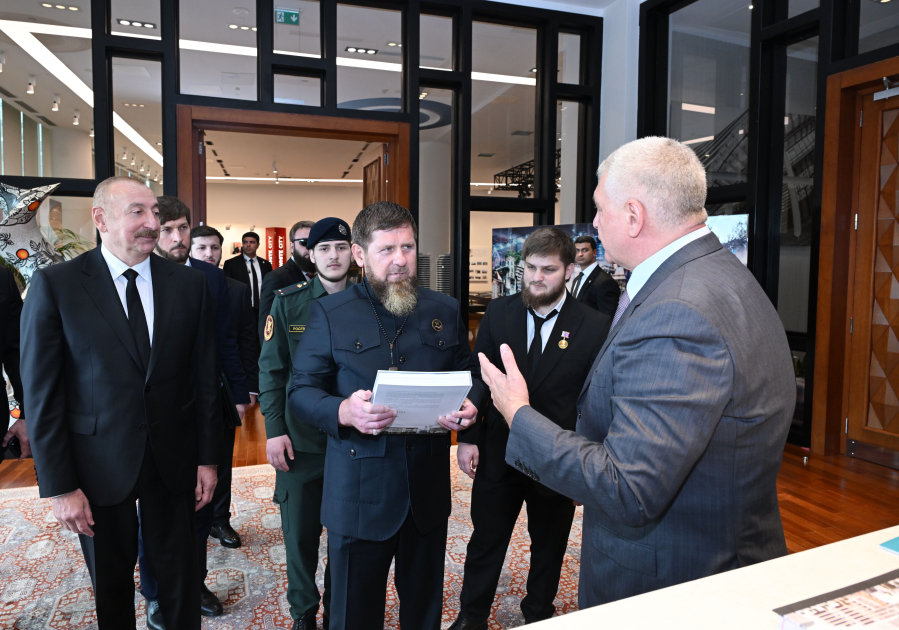 Prezident İlham Əliyev və Rusiyanın Çeçenistan Respublikasının başçısı “Bakı Ağ Şəhər”də olublar (FOTO)