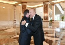 Prezident İlham Əliyev Rusiyanın Çeçenistan Respublikasının başçısını qəbul edib (FOTO)