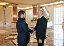Prezident İlham Əliyev Rusiyanın Çeçenistan Respublikasının başçısını qəbul edib (FOTO)
