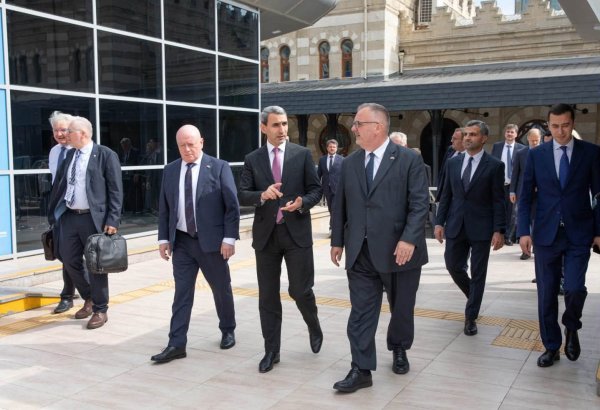 Çexiyanın nəqliyyat naziri Bakı Dəmiryol Vağzalında olub (FOTO)
