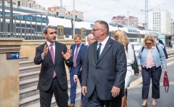 Çexiyanın nəqliyyat naziri Bakı Dəmiryol Vağzalında olub (FOTO)