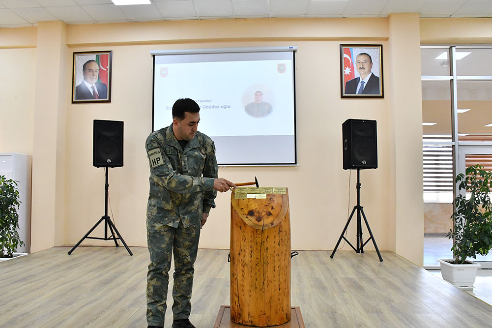 "Zabit heyətini təkmilləşdirmə kursu"nun növbəti buraxılış mərasimi keçirilib (FOTO)
