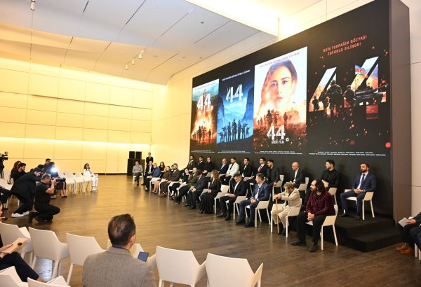 "44" filminin yaradıcı heyətinin brifinqi keçirilib (FOTO/VİDEO)
