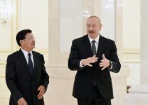 Prezident İlham Əliyevin adından Laos Prezidentinin şərəfinə rəsmi nahar verilib (FOTO)