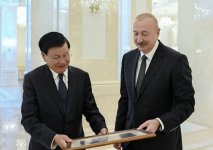 Prezident İlham Əliyevin adından Laos Prezidentinin şərəfinə rəsmi nahar verilib (FOTO)