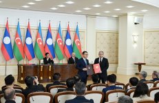 Azərbaycan ilə Laos arasında Birgə Bəyanat qəbul olunub və sənədlər mübadilə edilib (FOTO)