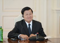 Prezident İlham Əliyevin Laos Prezidenti ilə geniş tərkibdə görüşü olub (FOTO)