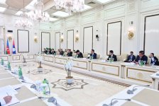 Sahibə Qafarova Laos Prezidenti ilə parlamentlərarası əlaqələri müzakirə edib (FOTO)