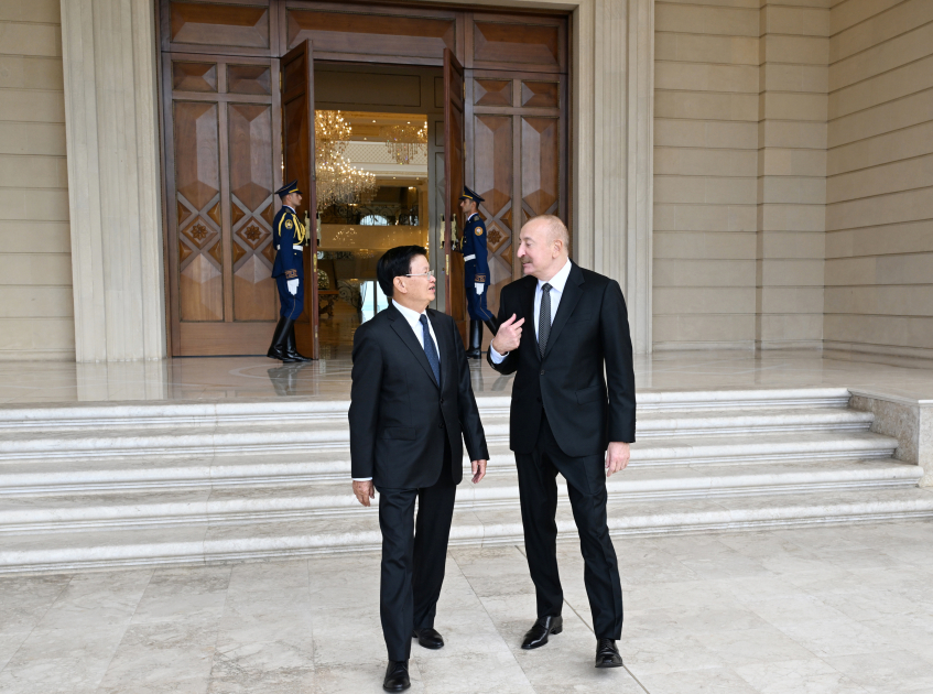 Prezident İlham Əliyevin adından Laos Prezidentinin şərəfinə rəsmi nahar verilib (FOTO)