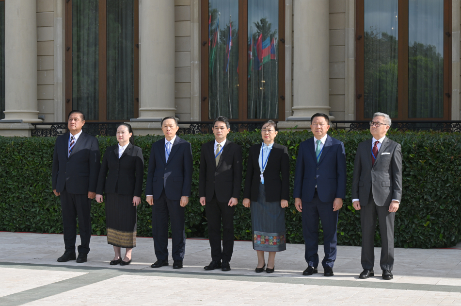 Laos Prezidentinin Bakıda rəsmi qarşılanma mərasimi olub (FOTO/VİDEO)