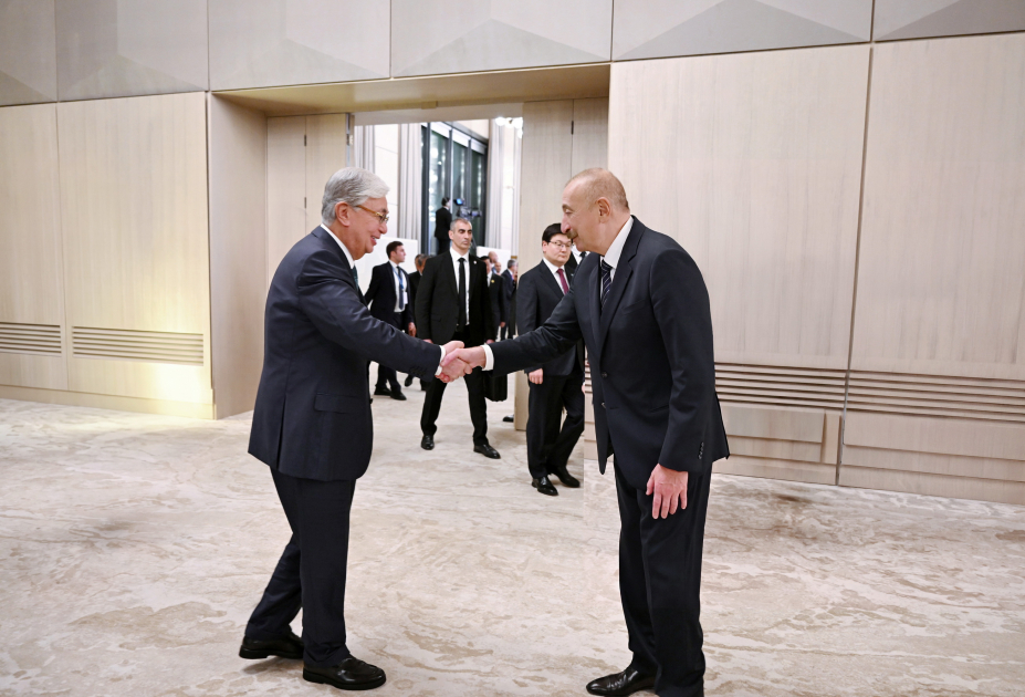Prezident İlham Əliyevin adından AQEM-in 7-ci Zirvə Görüşünün iştirakçılarının şərəfinə şam yeməyi verilib (FOTO/VİDEO)