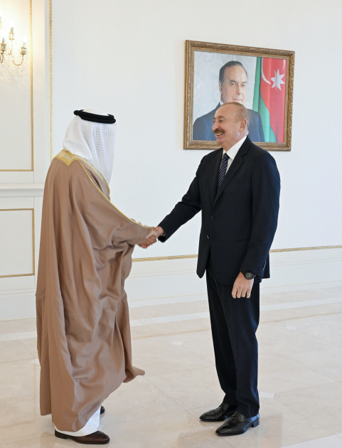 Prezident İlham Əliyev Bəhreynin xarici işlər nazirini qəbul edib (FOTO/VİDEO)