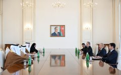 Prezident İlham Əliyev Bəhreynin xarici işlər nazirini qəbul edib (FOTO/VİDEO)