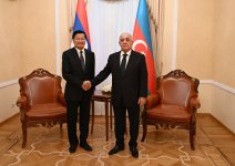 Əli Əsədov Laos Prezidenti ilə ikitərəfli əməkdaşlıq məsələlərini müzakirə edib (FOTO)