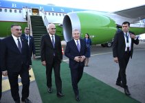 Özbəkistan Prezidenti Azərbaycanda səfərdədir (FOTO)