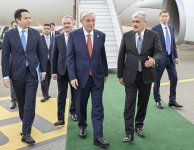 Qazaxıstan Prezidentinin Azərbaycana səfəri başlayıb (FOTO)