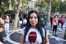 Paytaxt sakinləri “Kəlağayı” yürüşünü rəğbətlə qarşılayır (FOTO)