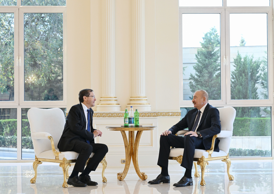Prezident İlham Əliyevin İsrail Prezidenti ilə görüşü olub (FOTO/VİDEO)