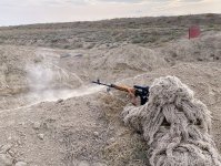 Ehtiyatda olan xüsusi təyinatlılar təlimlərə cəlb olunub (FOTO)