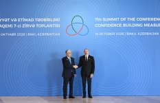 Prezident İlham Əliyev AQEM-in 7-ci Zirvə Toplantısında çıxış edib (FOTO)
