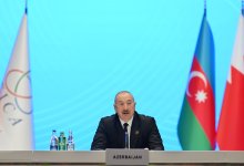 Prezident İlham Əliyev AQEM-in 7-ci Zirvə Toplantısında çıxış edib (FOTO)