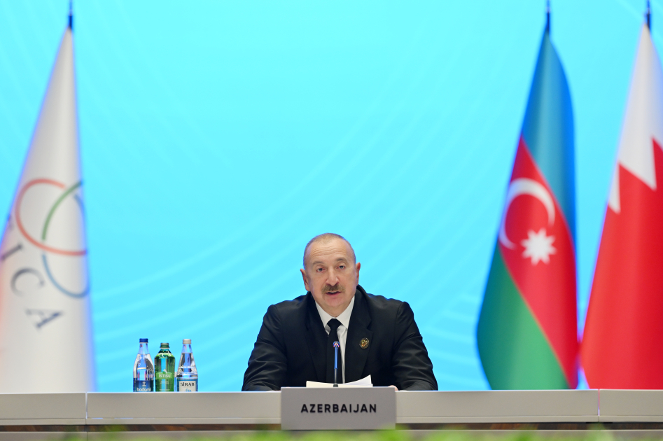 Prezident İlham Əliyev AQEM-in 7-ci Zirvə Toplantısında çıxış edib (FOTO)