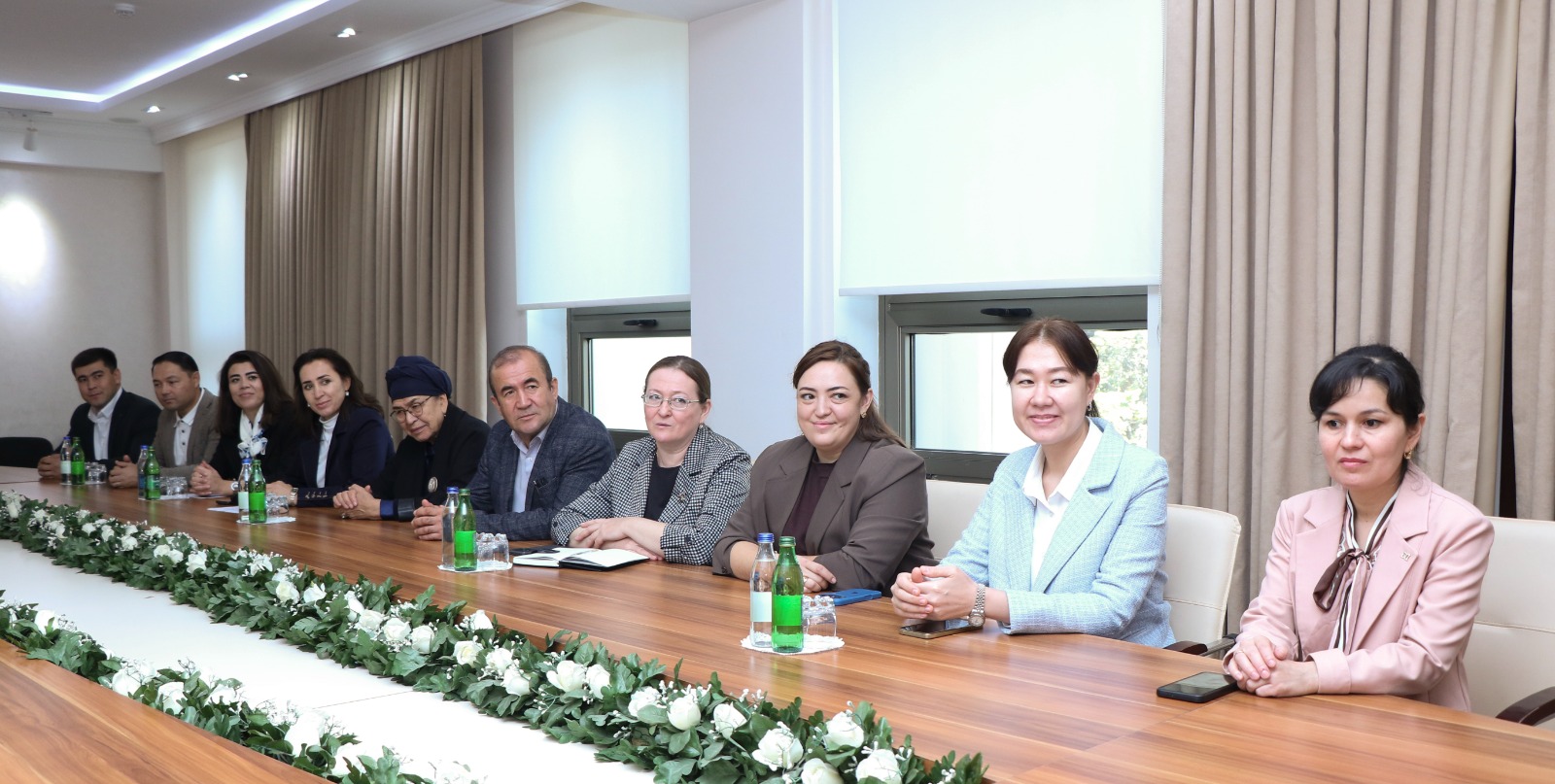 Səmərqənd Dövlət Texniki Universitetinin 14 nəfərlik professor-müəllim heyəti AzMİU-da təcrübə keçir (FOTO)
