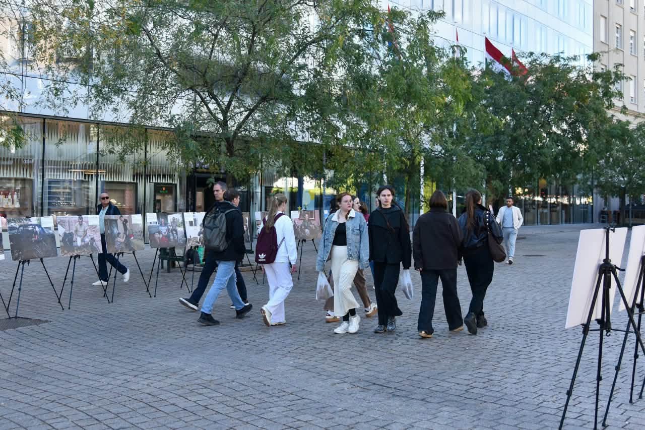 Azərbaycanın mina probleminə dair bu dəfə Xorvatiyada aksiya keçirilib (FOTO)