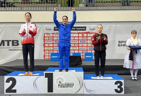 Selcan Mahsudova batut gimnastikası üzrə Dünya kubokunun qalibi olub (FOTO)