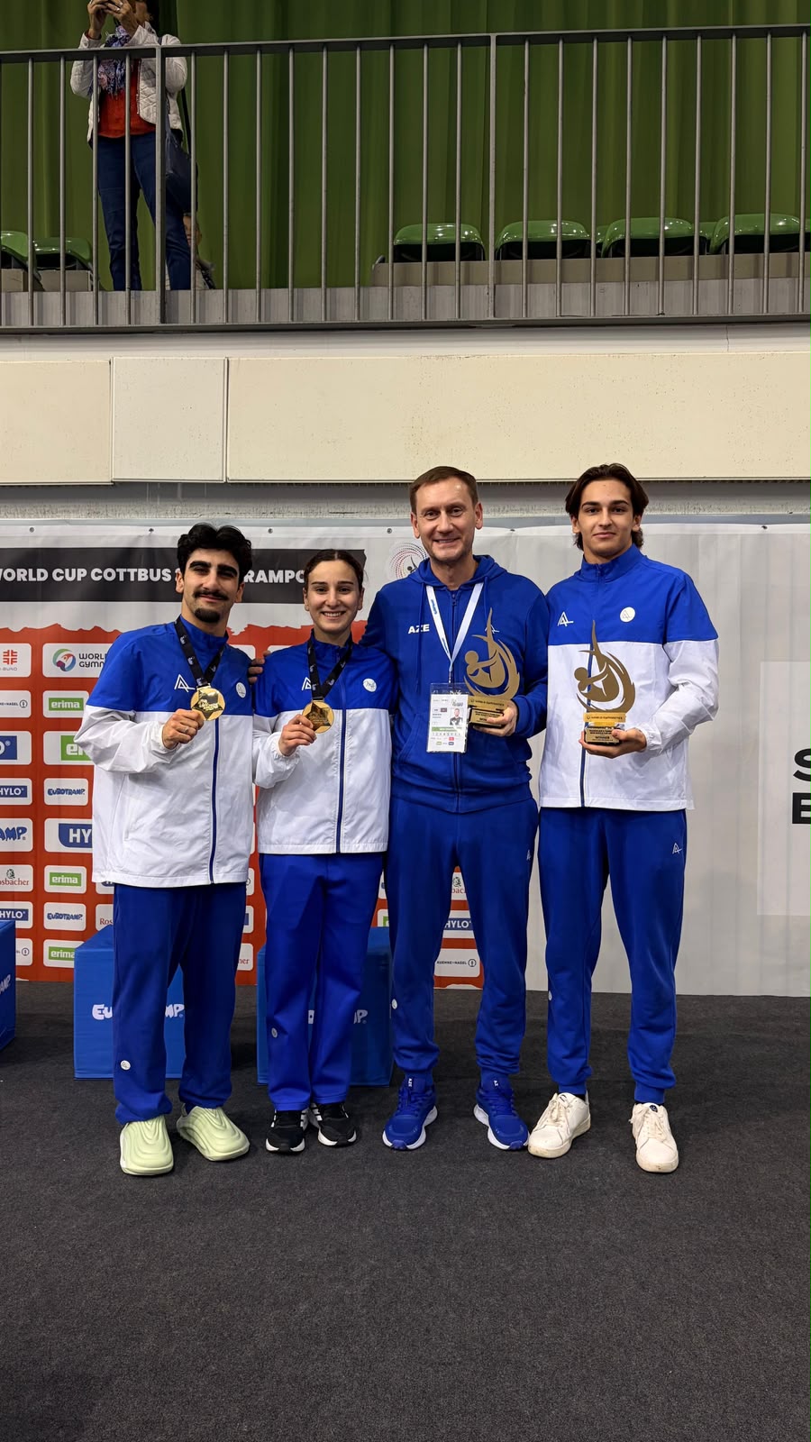 Azərbaycan gimnastları Dünya kuboku seriyalarının qalibi olublar (FOTO)