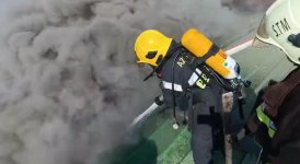 Lökbatan qəsəbəsində obyektdə yanğın baş verib - FHN (FOTO)