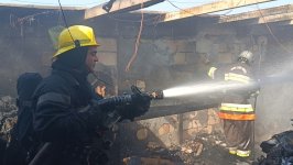 Lökbatan qəsəbəsində obyektdə yanğın baş verib - FHN (FOTO)